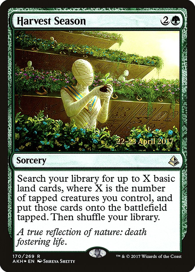 Harvest Season [Amonkhet Prerelease Promos] | Jomio and Rueliete's Cards and Comics
