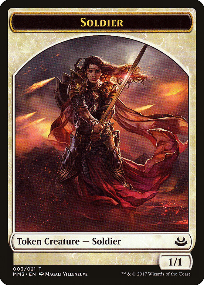 Soldier Token (003/021) [Modern Masters 2017 Tokens] | Jomio and Rueliete's Cards and Comics