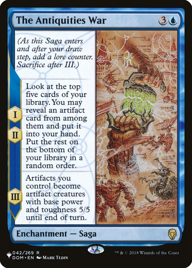 The Antiquities War [The List] | Jomio and Rueliete's Cards and Comics