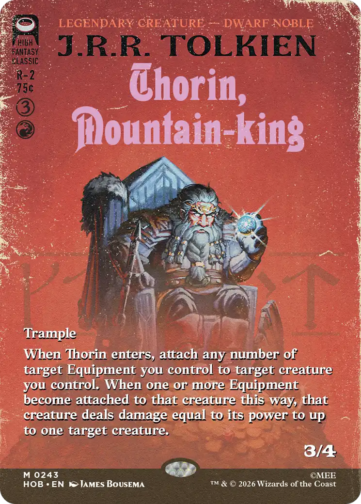 Thorin, Mountain-king (Borderless) [The Hobbit] | Jomio and Rueliete's Cards and Comics