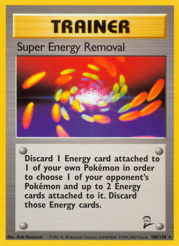 Super Energy Removal (108/130) [Base Set 2] | Jomio and Rueliete's Cards and Comics