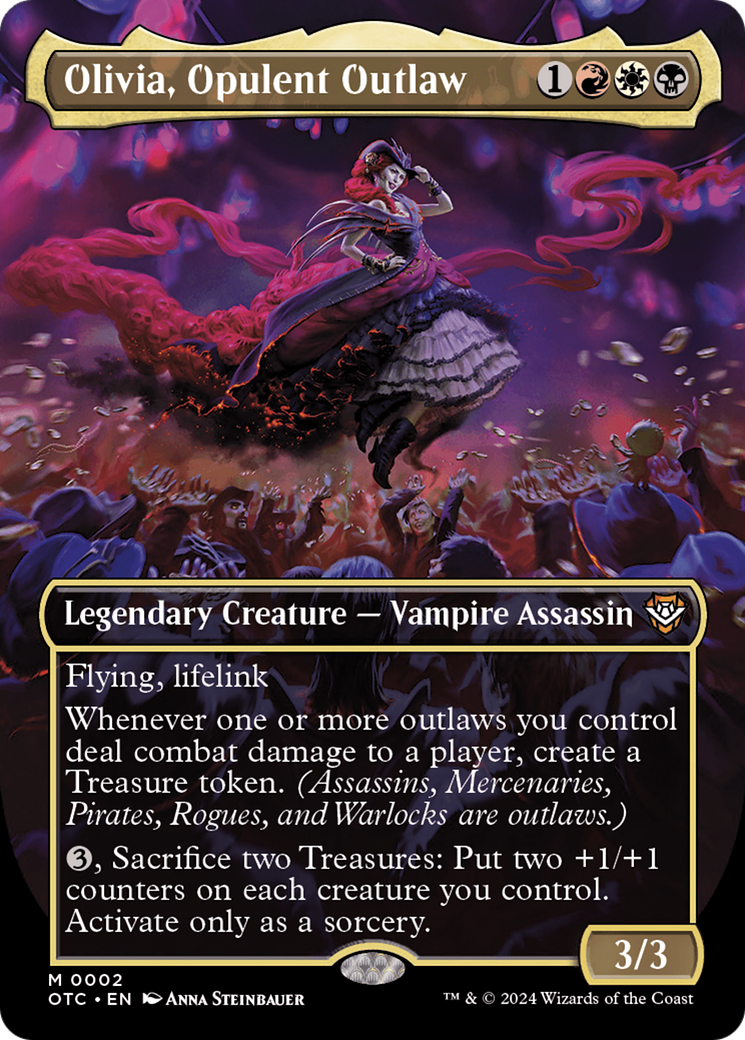 Olivia, Opulent Outlaw (Borderless) [Outlaws of Thunder Junction Commander] | Jomio and Rueliete's Cards and Comics