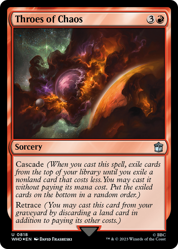 Throes of Chaos (Surge Foil) [Doctor Who] | Jomio and Rueliete's Cards and Comics