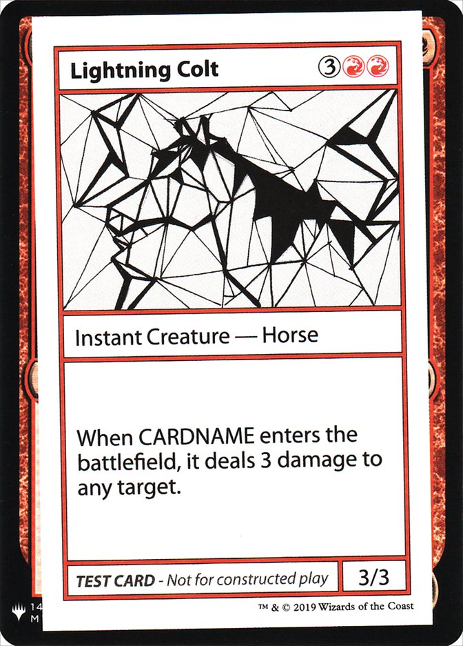 Lightning Colt [Mystery Booster Playtest Cards] | Jomio and Rueliete's Cards and Comics