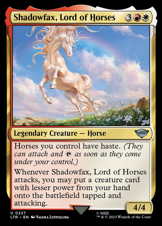 Shadowfax, Lord of Horses [The Lord of the Rings: Tales of Middle-Earth] | Jomio and Rueliete's Cards and Comics