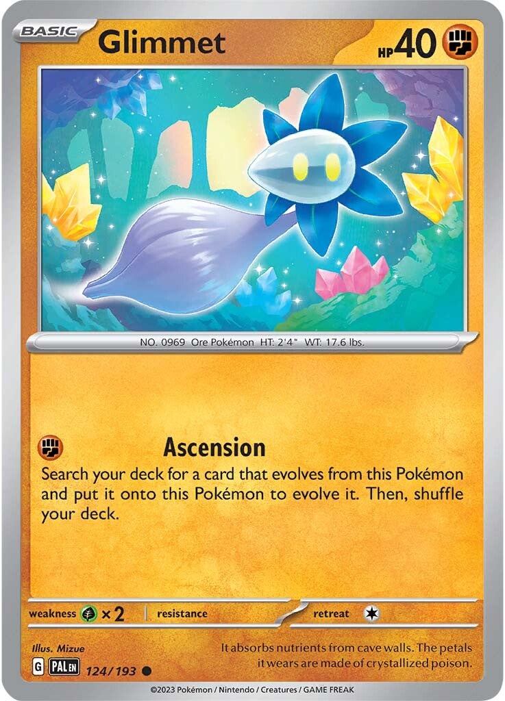Glimmet (124/193) [Scarlet & Violet: Paldea Evolved] | Jomio and Rueliete's Cards and Comics