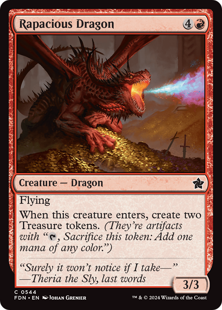 Rapacious Dragon [Foundations] | Jomio and Rueliete's Cards and Comics