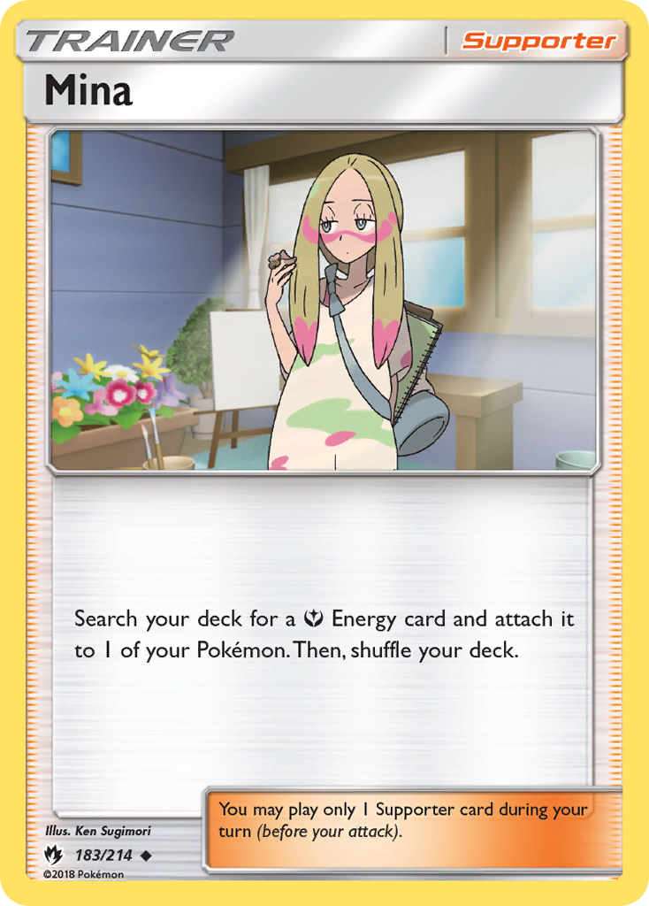 Mina (183/214) [Sun & Moon: Lost Thunder] | Jomio and Rueliete's Cards and Comics