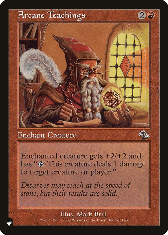 Arcane Teachings [The List] | Jomio and Rueliete's Cards and Comics