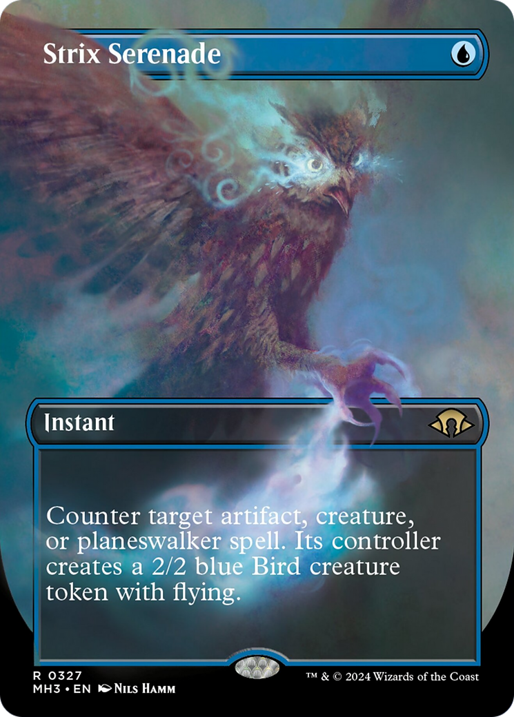 Strix Serenade (Borderless) [Modern Horizons 3] | Jomio and Rueliete's Cards and Comics