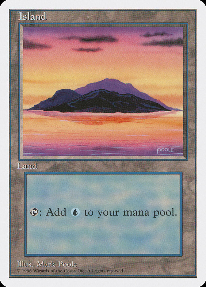 Island (Dark Clouds, Signature on Bottom Right) [Introductory Two-Player Set] | Jomio and Rueliete's Cards and Comics