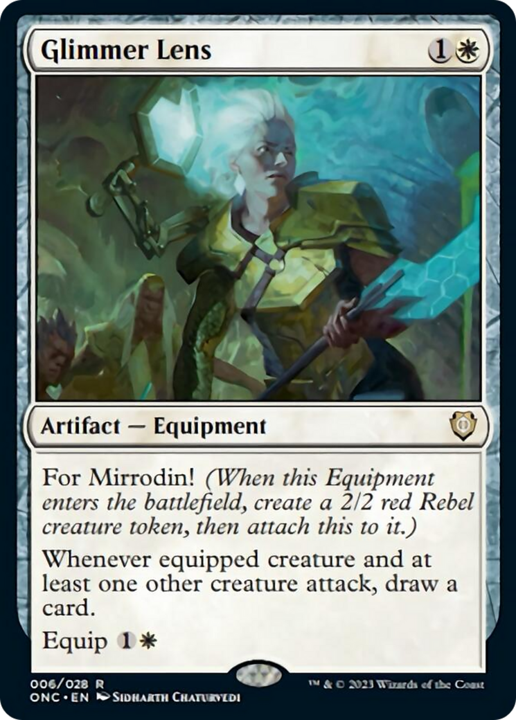 Glimmer Lens [Phyrexia: All Will Be One Commander] | Jomio and Rueliete's Cards and Comics