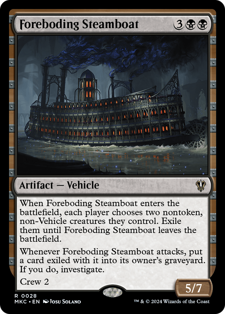 Foreboding Steamboat [Murders at Karlov Manor Commander] | Jomio and Rueliete's Cards and Comics