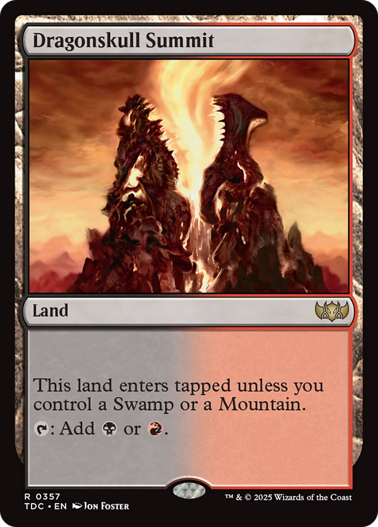 Dragonskull Summit [Tarkir: Dragonstorm Commander] | Jomio and Rueliete's Cards and Comics