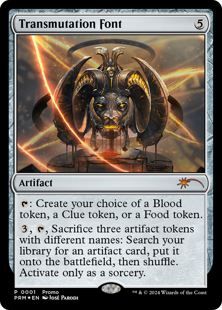 Transmutation Font [Wizards Play Network 2024] | Jomio and Rueliete's Cards and Comics