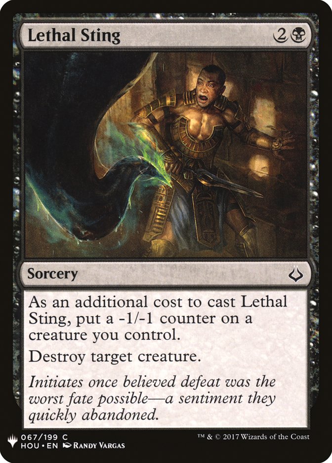 Lethal Sting [Mystery Booster] | Jomio and Rueliete's Cards and Comics