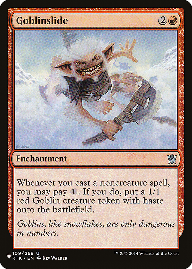 Goblinslide [The List] | Jomio and Rueliete's Cards and Comics