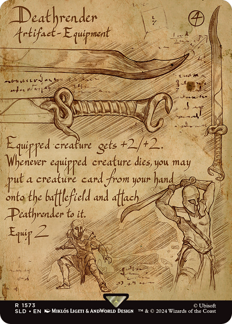 Deathrender (Rainbow Foil) [Secret Lair Drop Series] | Jomio and Rueliete's Cards and Comics