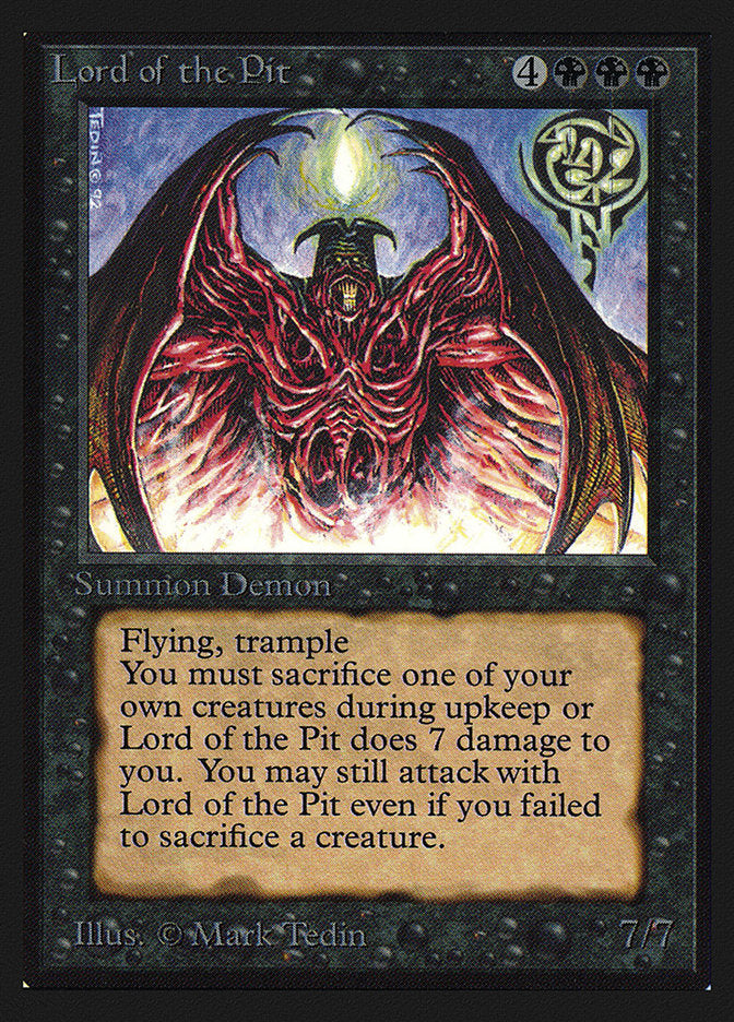 Lord of the Pit [International Collectors' Edition] | Jomio and Rueliete's Cards and Comics