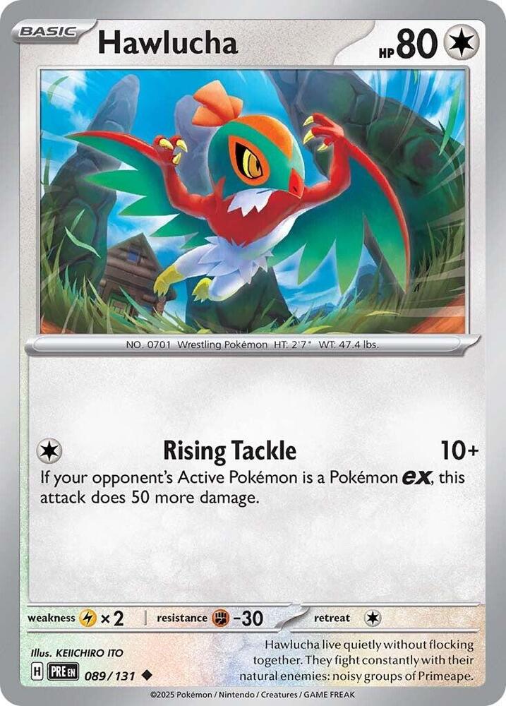 Hawlucha (089/131) [Scarlet & Violet: Prismatic Evolutions] | Jomio and Rueliete's Cards and Comics