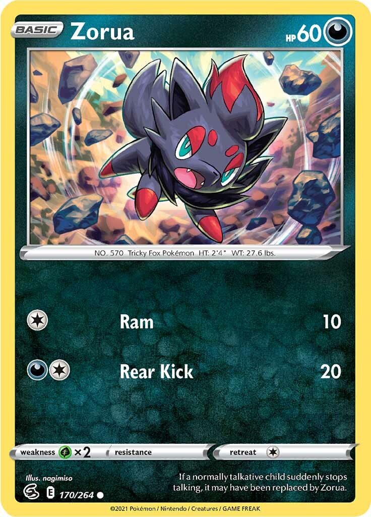 Zorua (170/264) [Sword & Shield: Fusion Strike] | Jomio and Rueliete's Cards and Comics