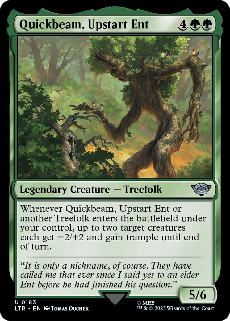 Quickbeam, Upstart Ent [The Lord of the Rings: Tales of Middle-Earth] | Jomio and Rueliete's Cards and Comics
