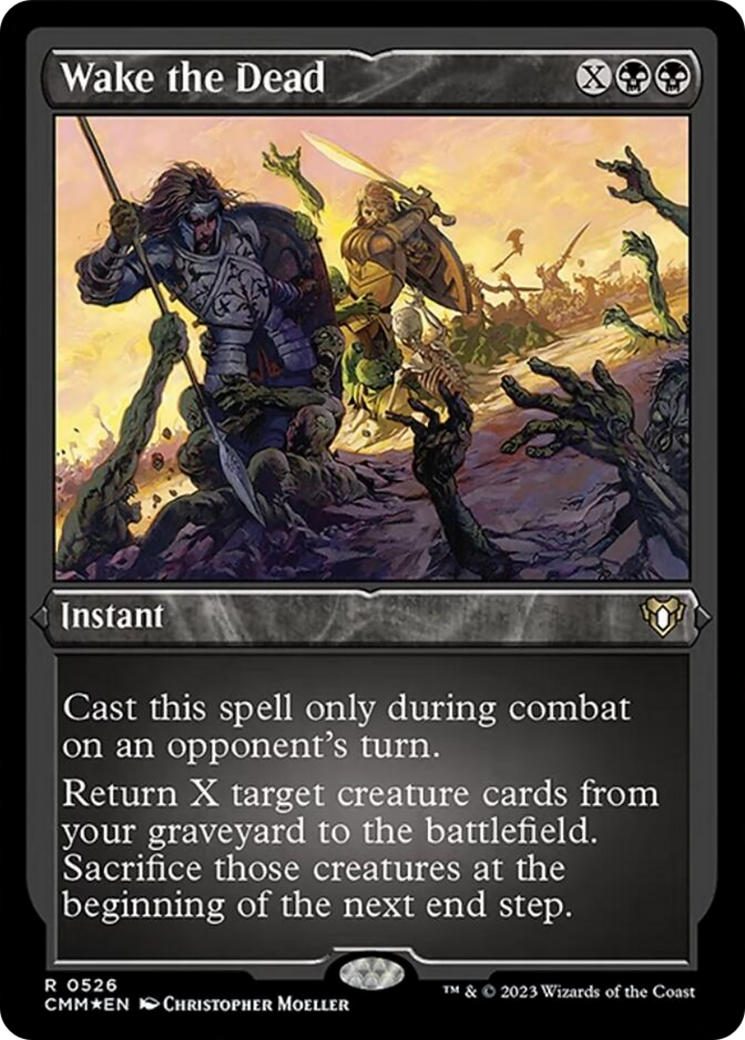 Wake the Dead (Foil Etched) [Commander Masters] | Jomio and Rueliete's Cards and Comics