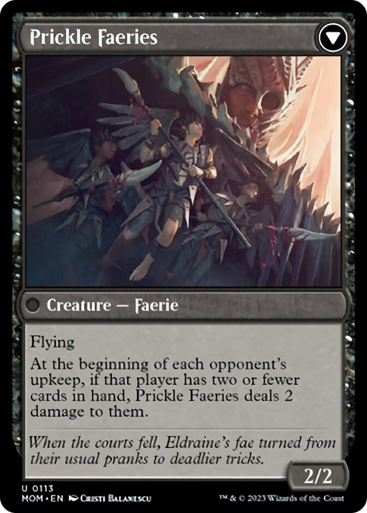 Invasion of Eldraine // Prickle Faeries [March of the Machine] | Jomio and Rueliete's Cards and Comics