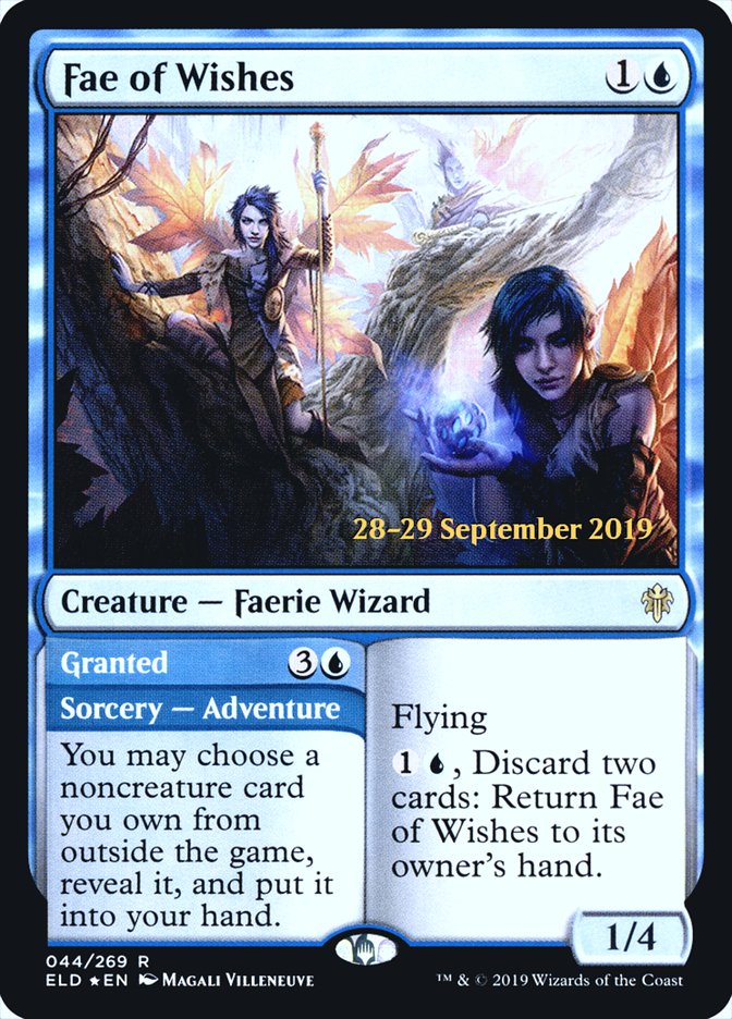 Fae of Wishes // Granted [Throne of Eldraine Prerelease Promos] | Jomio and Rueliete's Cards and Comics
