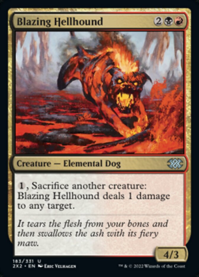 Blazing Hellhound [Double Masters 2022] | Jomio and Rueliete's Cards and Comics