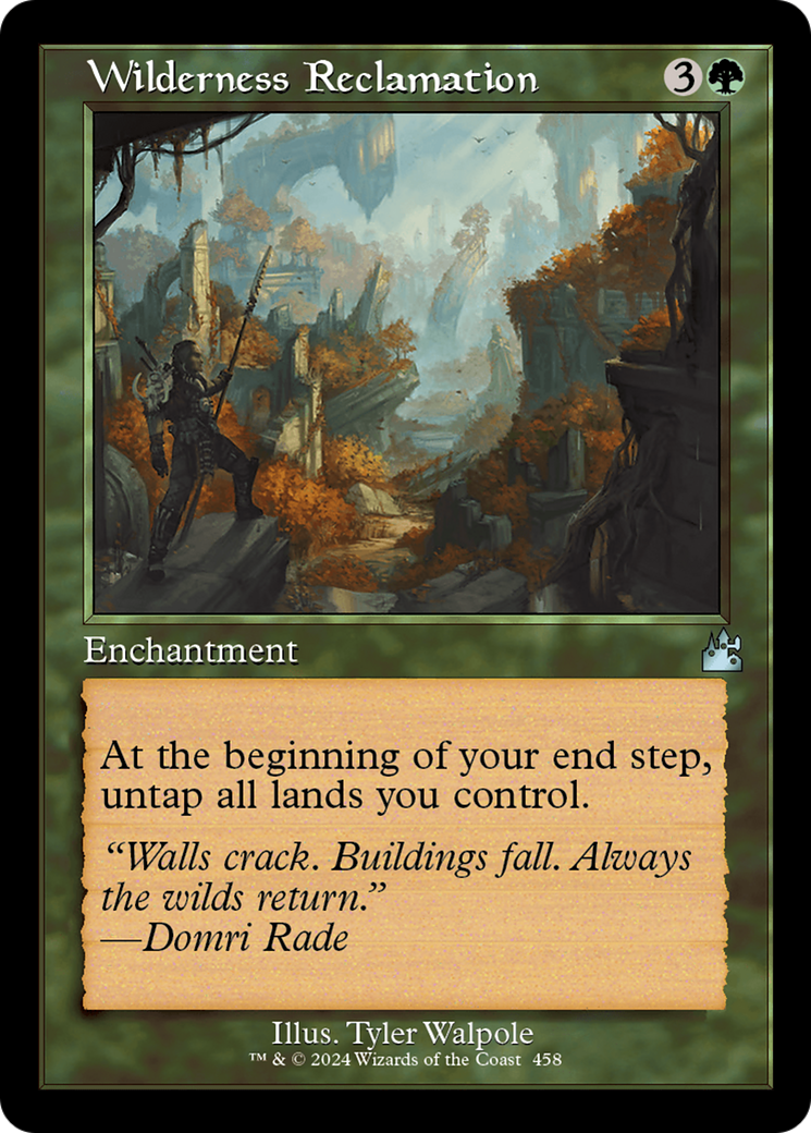 Wilderness Reclamation (Retro Frame) [Ravnica Remastered] | Jomio and Rueliete's Cards and Comics