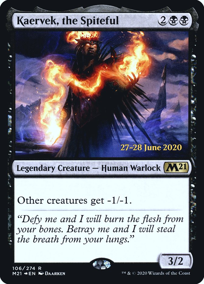 Kaervek, the Spiteful [Core Set 2021 Prerelease Promos] | Jomio and Rueliete's Cards and Comics