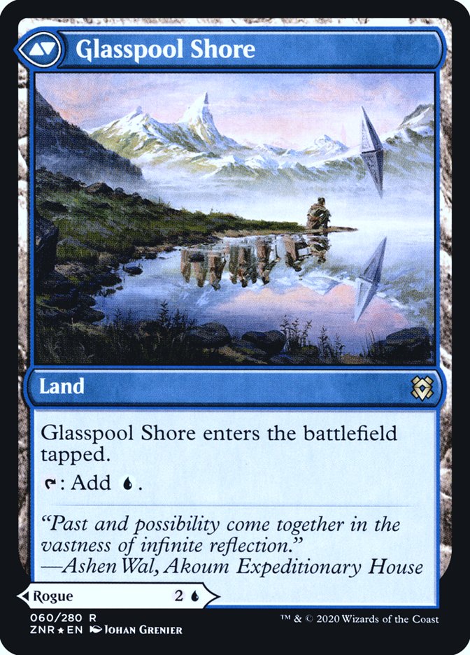 Glasspool Mimic // Glasspool Shore [Zendikar Rising Prerelease Promos] | Jomio and Rueliete's Cards and Comics