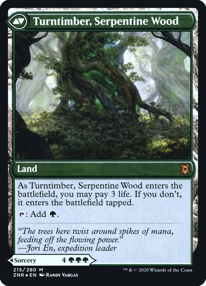 Turntimber Symbiosis // Turntimber, Serpentine Wood [Zendikar Rising Prerelease Promos] | Jomio and Rueliete's Cards and Comics