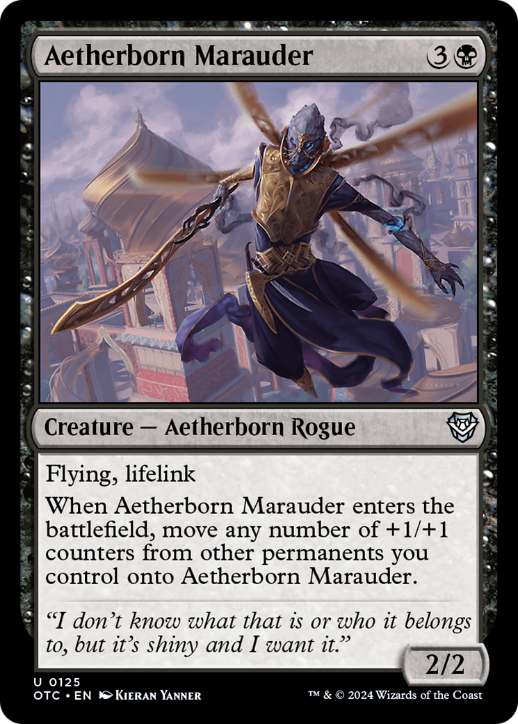 Aetherborn Marauder [Outlaws of Thunder Junction Commander] | Jomio and Rueliete's Cards and Comics