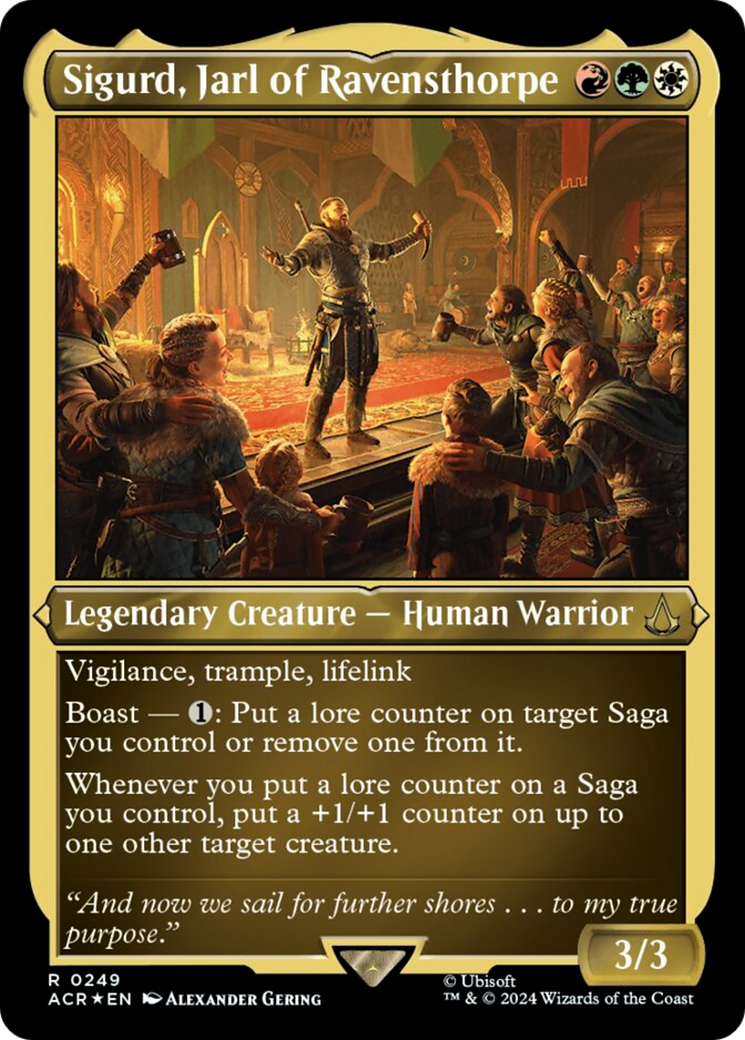 Sigurd, Jarl of Ravensthorpe (Foil Etched) [Assassin's Creed] | Jomio and Rueliete's Cards and Comics