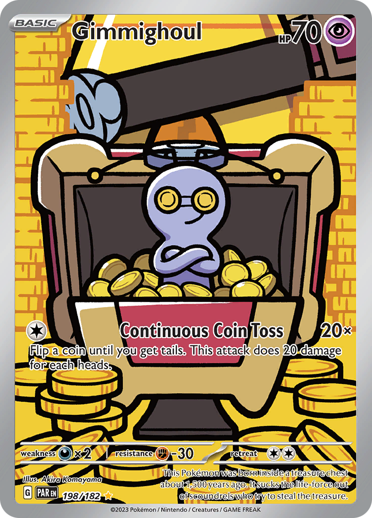 Gimmighoul (198/182) [Scarlet & Violet: Paradox Rift] | Jomio and Rueliete's Cards and Comics