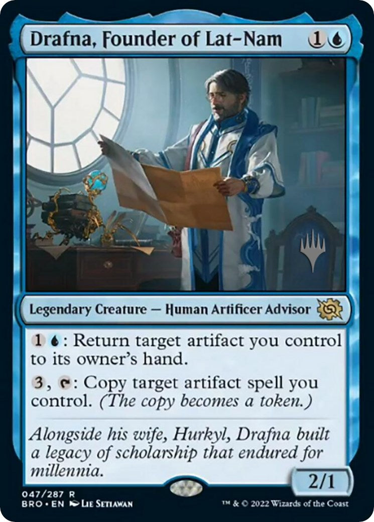 Drafna, Founder of Lat-Nam (Promo Pack) [The Brothers' War Promos] | Jomio and Rueliete's Cards and Comics