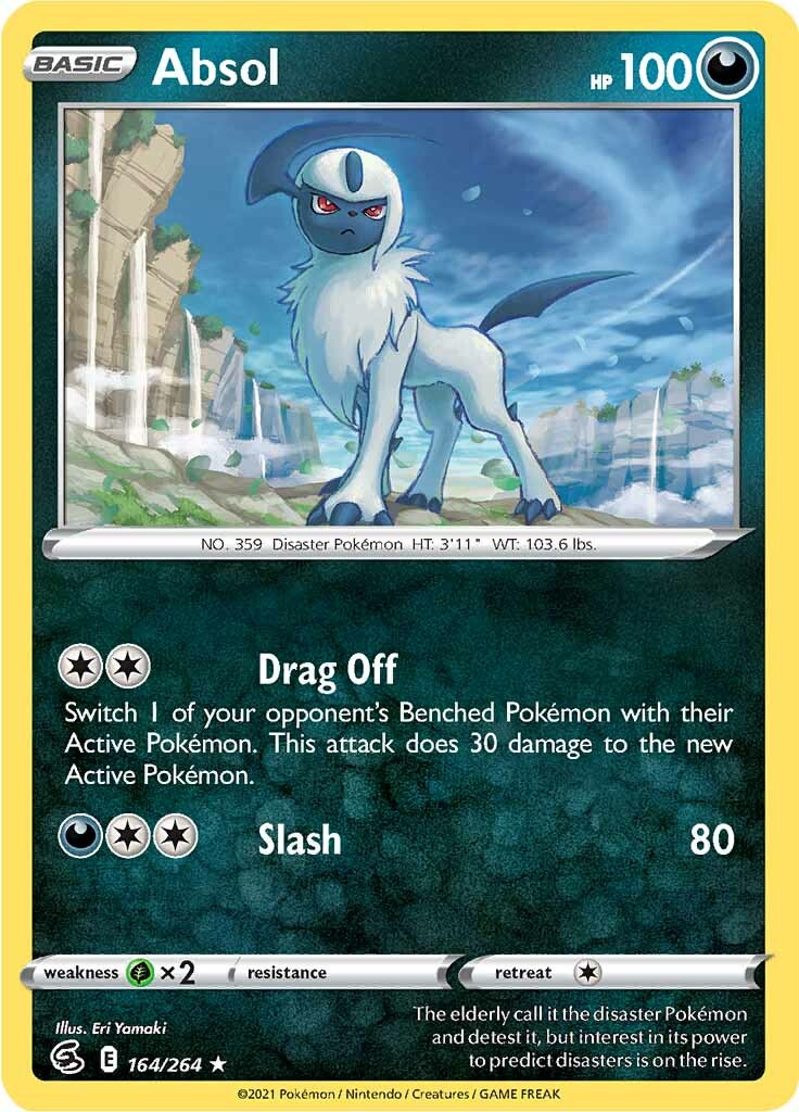 Absol (164/264) [Sword & Shield: Fusion Strike] | Jomio and Rueliete's Cards and Comics