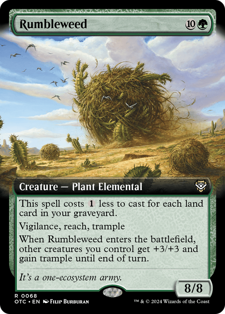 Rumbleweed (Extended Art) [Outlaws of Thunder Junction Commander] | Jomio and Rueliete's Cards and Comics