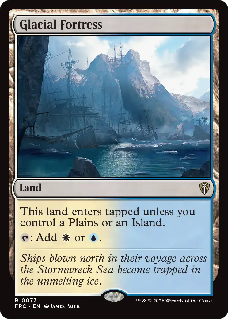 Glacial Fortress [Reality Fracture Commander] | Jomio and Rueliete's Cards and Comics