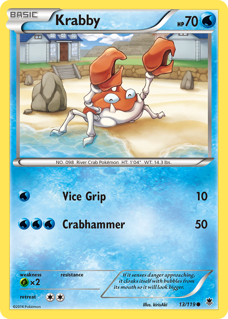 Krabby (13/119) [XY: Phantom Forces] | Jomio and Rueliete's Cards and Comics