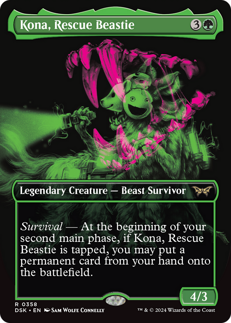 Kona, Rescue Beastie (Showcase) [Duskmourn: House of Horror] | Jomio and Rueliete's Cards and Comics