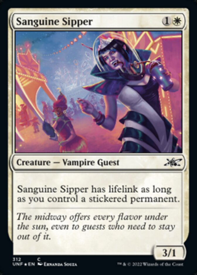 Sanguine Sipper (Galaxy Foil) [Unfinity] | Jomio and Rueliete's Cards and Comics
