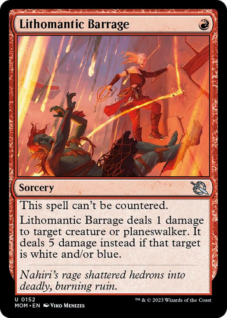 Lithomantic Barrage [March of the Machine] | Jomio and Rueliete's Cards and Comics