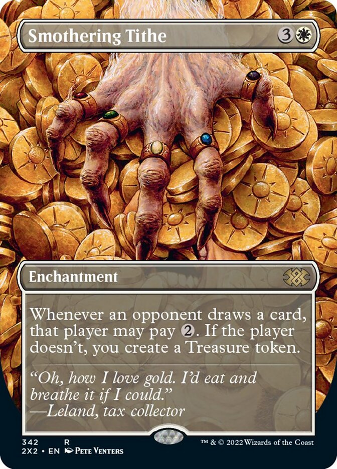 Smothering Tithe (Borderless Alternate Art) [Double Masters 2022] | Jomio and Rueliete's Cards and Comics