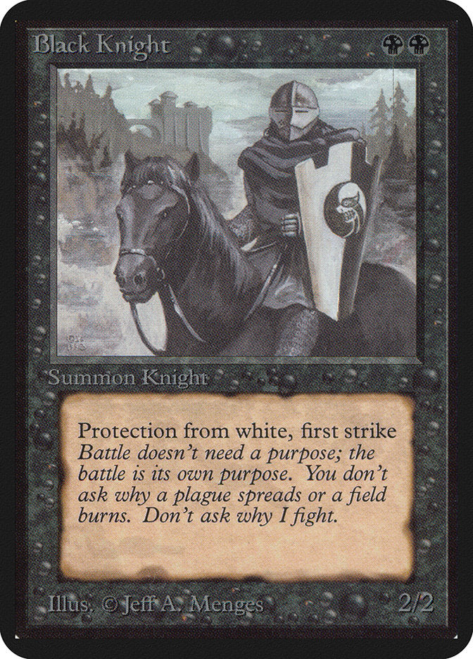 Black Knight [Alpha Edition] | Jomio and Rueliete's Cards and Comics