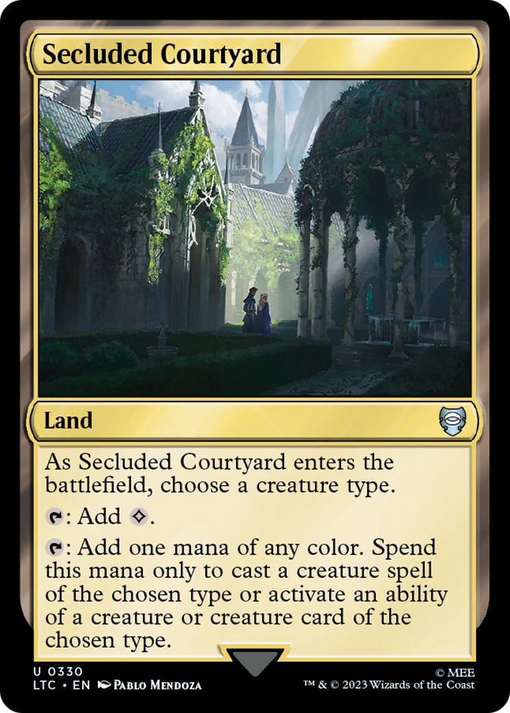 Secluded Courtyard [The Lord of the Rings: Tales of Middle-Earth Commander] | Jomio and Rueliete's Cards and Comics