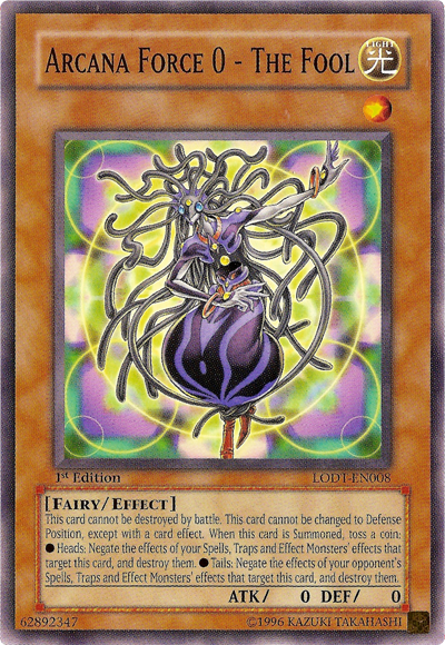 Arcana Force 0 - The Fool [LODT-EN008] Common | Jomio and Rueliete's Cards and Comics