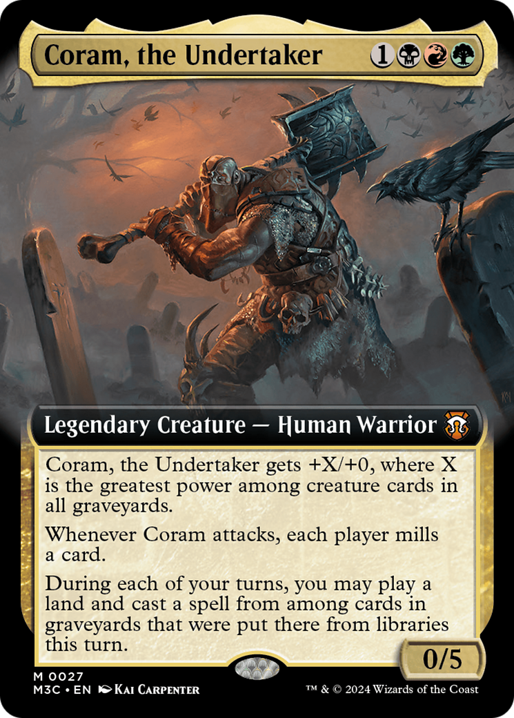 Coram, the Undertaker (Extended Art) [Modern Horizons 3 Commander] | Jomio and Rueliete's Cards and Comics